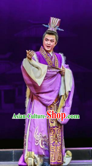 Chinese Shaoxing Opera Bronze Swallow Terrace Emperor Cao Pi Clothing Stage Performance Dance Costume for Men