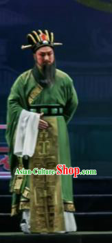 Chinese Shaoxing Opera Bronze Swallow Terrace Green Clothing Stage Performance Dance Costume for Men