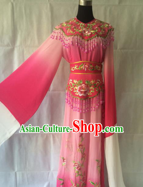 Traditional Chinese Beijing Opera Costume Ancient Princess Pink Hanfu Dress for Women