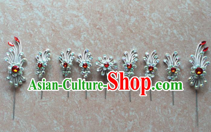 Asian Chinese Beijing Opera Hair Accessories Hair Clip Ancient Princess Hairpins Complete Set for Women