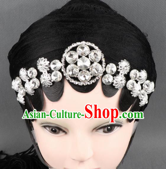 Asian Chinese Beijing Opera Diva Hair Accessories Ancient Princess Crystal Hairpins for Women