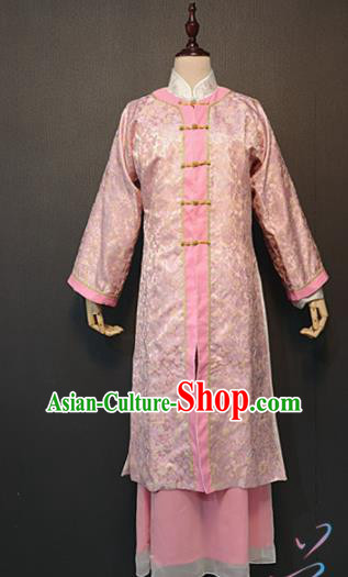 Traditional Chinese Ancient Drama A Dream in Red Mansions Nobility Lady Qing Wen Pink Costume for Women