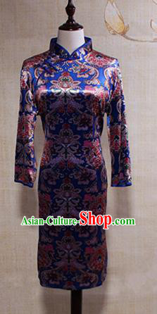 Asian Chinese Traditional Costume Classical Tang Suit Cheongsam for Women