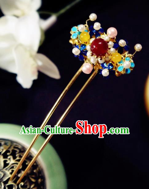 Chinese Ancient Hair Accessories Classical Hair Clip Traditional Palace Hanfu Hairpins for Women