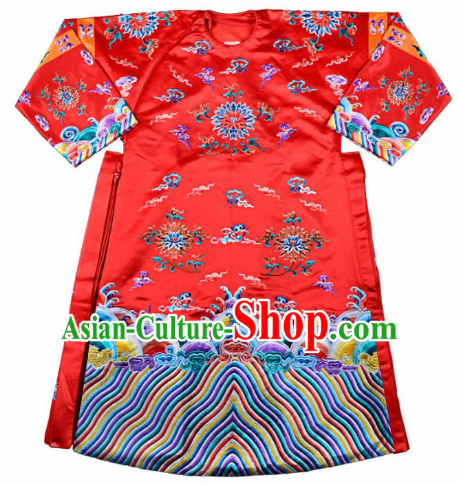 Professional Chinese Traditional Beijing Opera Queen Costume Ancient Qing Dynasty Empress Dress for Adults