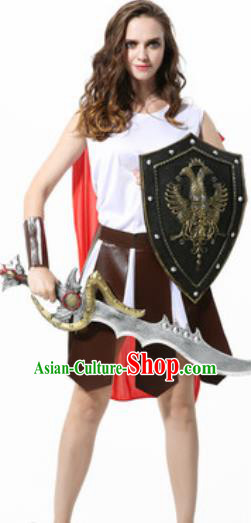 Traditional Roman Costume Ancient Rome Female Warrior Dress for Women