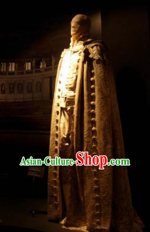 Traditional Greek Prince Costume Ancient Greek King Golden Clothing for Men