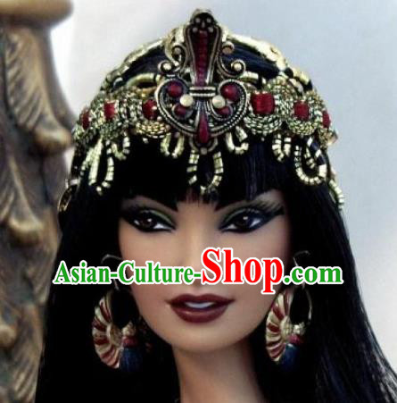 Traditional Egyptian Hair Accessories Ancient Egypt Classical Gem Headdress for Women