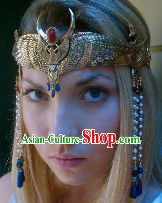 Traditional Egyptian Queen Hair Accessories Ancient Egypt Female Warrior Hair Crown for Women