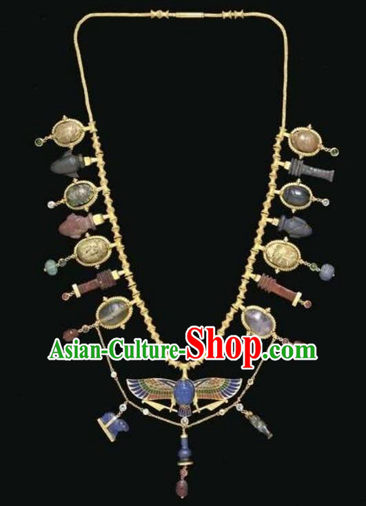 Traditional Egyptian Jewelry Accessories Ancient Egypt Palace Eagle Necklace for Women