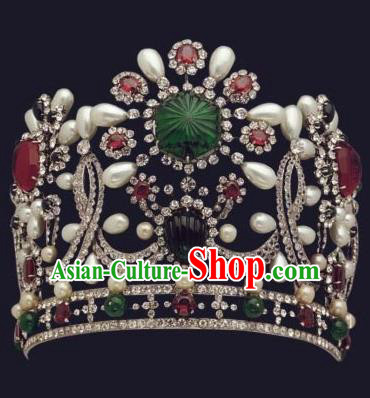 Traditional Egyptian Queen Hair Accessories Ancient Egypt Pearls Royal Crown for Women