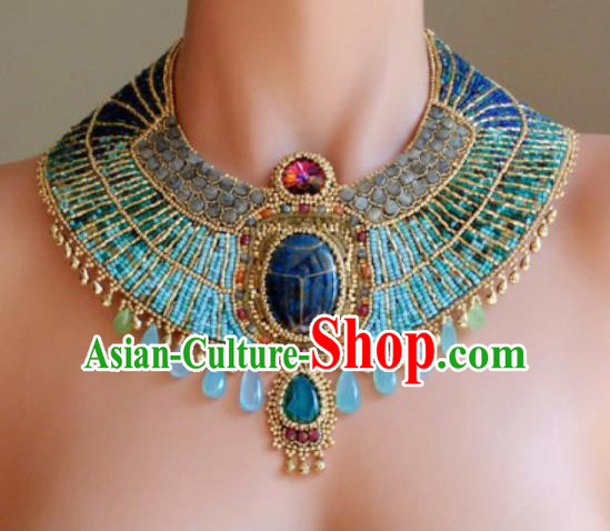 Traditional Egyptian Jewelry Accessories Ancient Egypt Gem Beads Necklace for Women