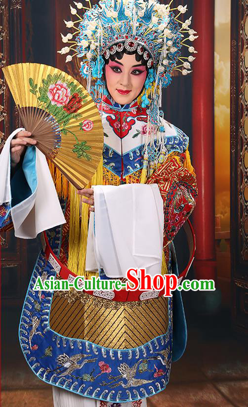 Professional Chinese Traditional Beijing Opera Costume Ancient Imperial Concubine Embroidered Robe for Adults