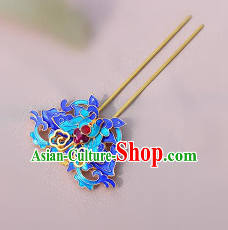 Chinese Traditional Handmade Blueing Hairpins Classical Hair Accessories for Women
