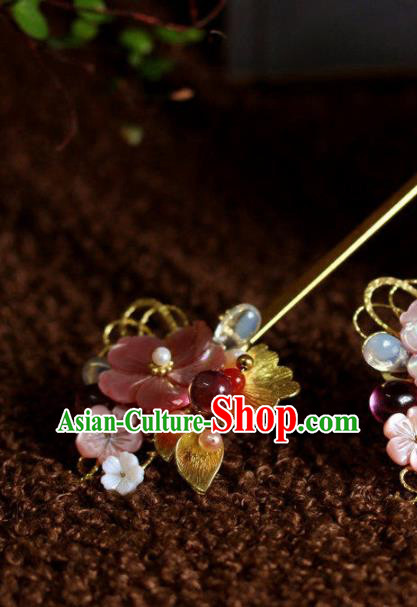 Top Grade Chinese Ancient Bride Wedding Golden Leaf Flowers Hairpins Traditional Hair Accessories Headdress for Women