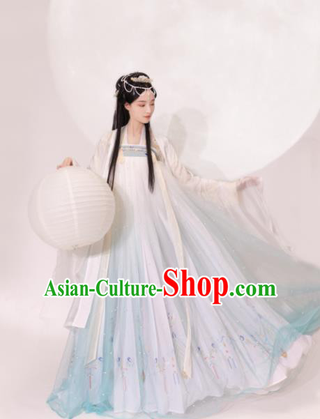 Chinese Traditional Tang Dynasty Princess Hanfu Dress Ancient Drama Peri Costume for Women