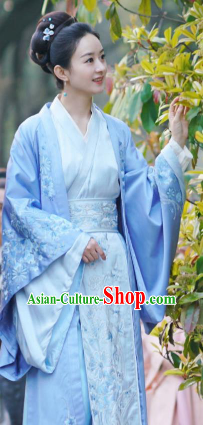 Chinese Ancient Hanfu Dress Drama The Story Of MingLan Song Dynasty Nobility Duchess Embroidered Historical Costume for Women