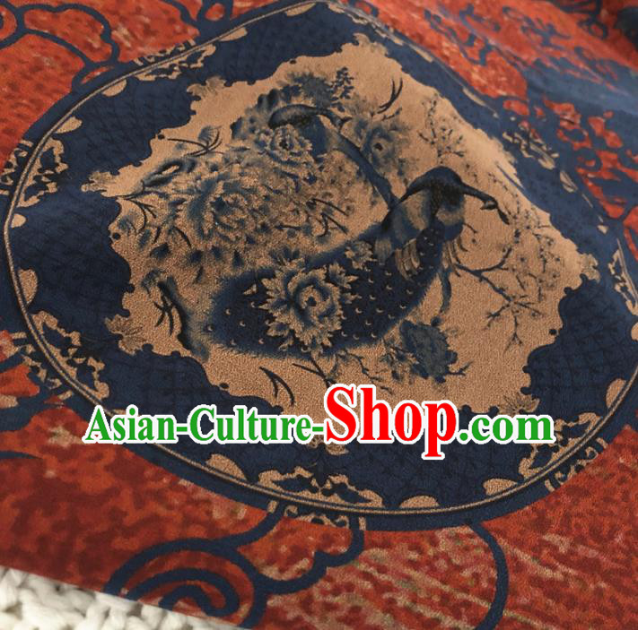 Asian Chinese Classical Design Pattern Watered Gauze Brocade Traditional Cheongsam Satin Fabric Tang Suit Silk Material