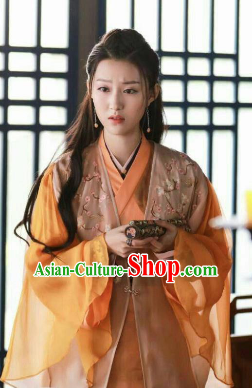 Chinese Ancient Palace Princess Hanfu Dress Drama Zhao Yao Swordswoman Traditional Embroidered Costume for Women