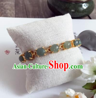 Chinese Traditional Hanfu Accessories Ancient Princess Hanfu Jade Bracelet for Women