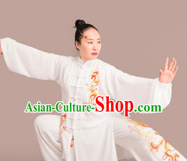 Chinese Traditional Kung Fu Competition Embroidered Costume Martial Arts Tai Chi Clothing for Women