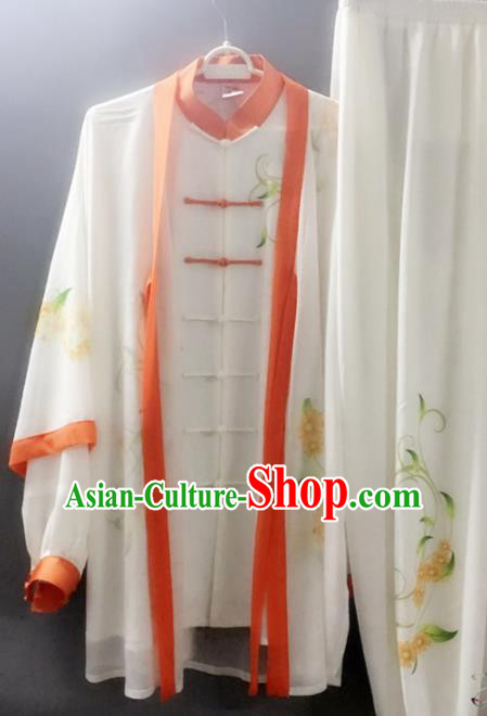 Chinese Traditional Kung Fu Costume Martial Arts Competition Tai Chi Printing Clothing for Women
