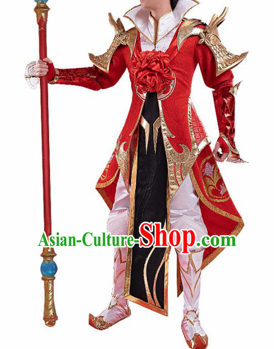 Chinese Traditional Ancient Swordsman Costume Cosplay Great Sage Equalling Heaven Clothing for Men