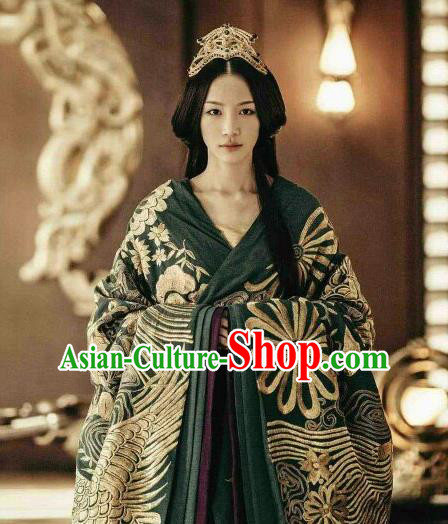 Drama The Lengend of Haolan Ancient Chinese Warring States Period Zhao State Princess Historical Costume and Headpiece for Women