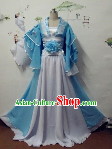 Chinese Traditional Cosplay Apsaras Costume Ancient Tang Dynasty Princess Hanfu Dress for Women