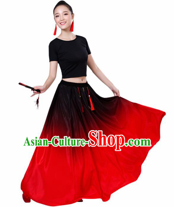 Chinese Traditional Stage Performance Dance Costume Classical Dance Group Dance Dress for Women