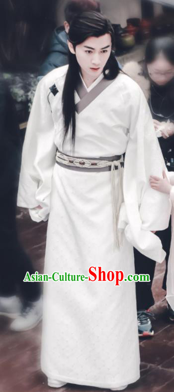 Chinese Ancient Sui Dynasty Nobility Childe Swordsman Yang Jian Historical Costume for Men
