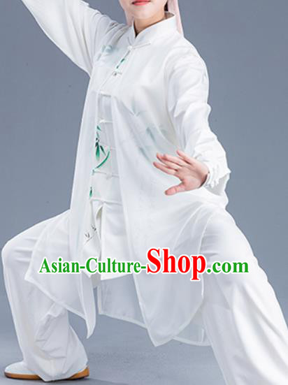 Asian Chinese Traditional Martial Arts Costume Tai Ji Kung Fu Training Uniform for Women