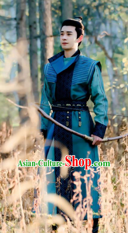 Chinese Ancient Drama Knight Hanfu Clothing Tang Dynasty Swordsman Embroidered Historical Costume for Men