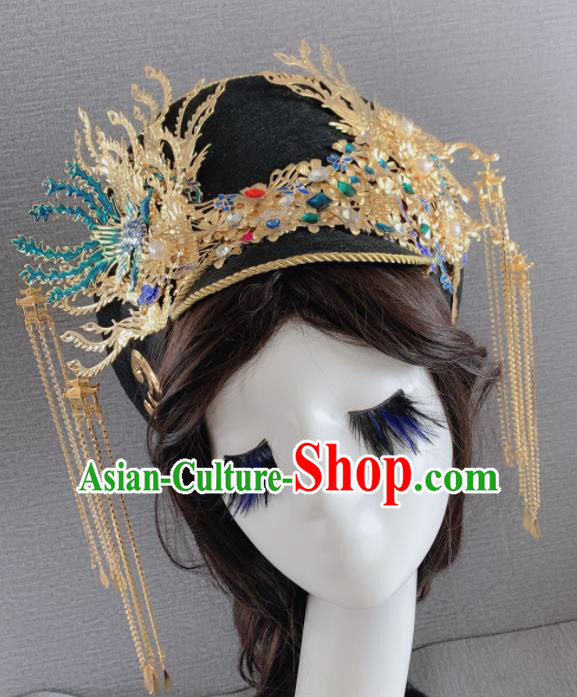 Chinese Handmade Hair Accessories Phoenix Coronet Ancient Palace Queen Headwear for Women