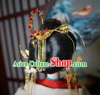 Chinese Ancient Tang Dynasty Imperial Consort Headwear Phoenix Coronet Traditional Palace Hair Accessories for Women