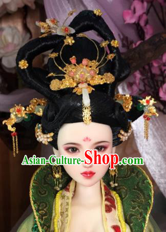 Chinese Tang Dynasty Empress Headwear Phoenix Coronet Traditional Palace Hair Accessories for Women