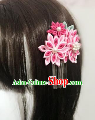 Japanese Traditional Geisha Tassel Hairpins Japan Handmade Kimono Hair Accessories for Women