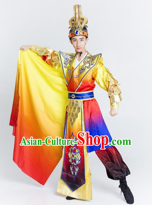 Chinese Classical Dance Costume Traditional Beijing Opera Stage Performance Clothing for Men