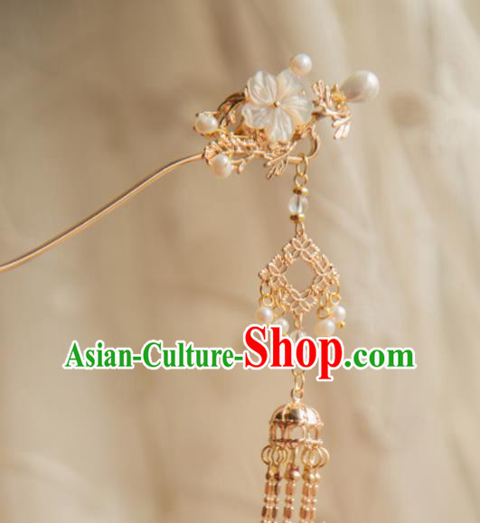 Chinese Handmade Hanfu Hairpins Tassel Step Shake Traditional Ancient Princess Hair Accessories for Women