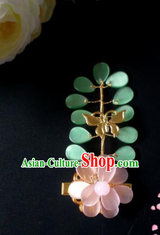 Chinese Handmade Hanfu Palace Flowers Hair Claw Hairpins Traditional Ancient Princess Hair Accessories for Women