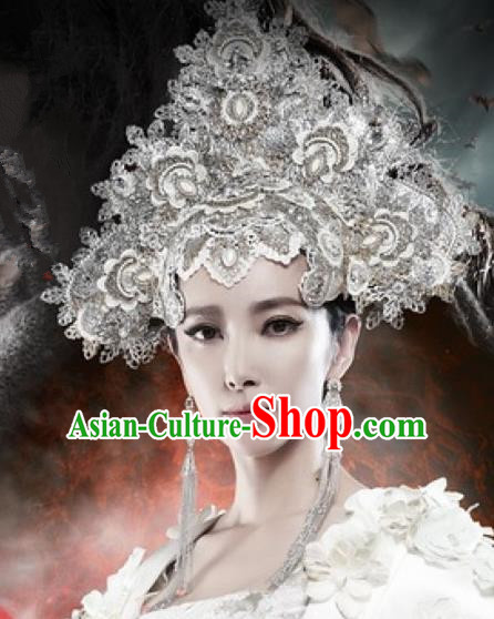 Handmade Chinese Palace Hairpins Phoenix Coronet Traditional Hanfu Hair Clips Ancient Queen Hair Accessories for Women