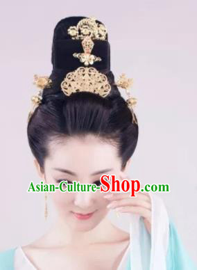 Handmade Chinese Palace Lady Hair Crown Hairpins Ancient Traditional Hanfu Hair Accessories for Women