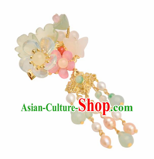 Chinese Handmade Hanfu Lotuss Hair Claws Hairpins Ancient Princess Hair Accessories Headwear for Women