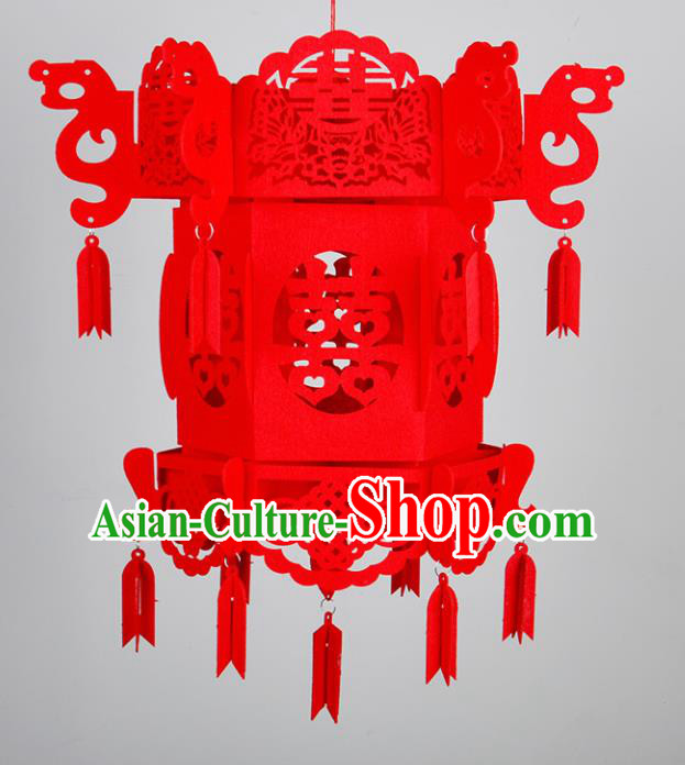 Handmade Chinese Palace Lanterns Traditional Red Lantern Ancient Ceiling Lamp