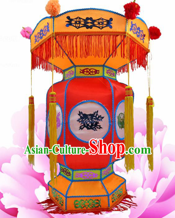 Handmade Chinese Red Palace Lanterns Traditional New Year Lantern Ancient Ceiling Lamp
