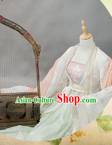 Chinese Traditional Cosplay Imperial Consort Costume Ancient Tang Dynasty Hanfu Dress for Women
