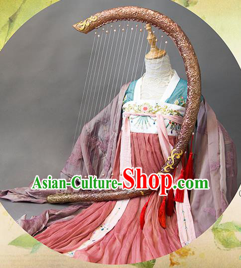 Chinese Traditional Cosplay Princess Costume Ancient Tang Dynasty Hanfu Dress for Women