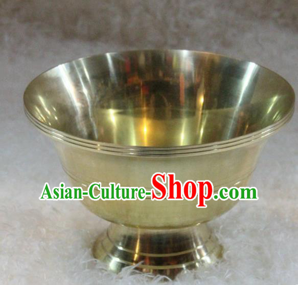 Chinese Traditional Buddhism Brass Bowl Feng Shui Items Vajrayana Buddhist Decoration