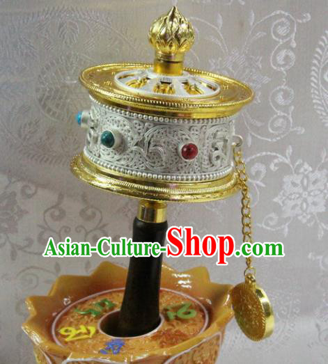 Chinese Traditional Buddhism Prayer Wheel Feng Shui Items Vajrayana Buddhist Decoration