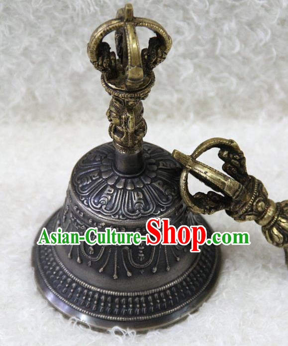 Chinese Traditional Feng Shui Items Buddhism Musical Instruments Buddhist Bronze Vajra Bell